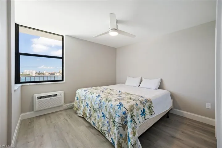 Bright and airy bedroom with coastal feel
