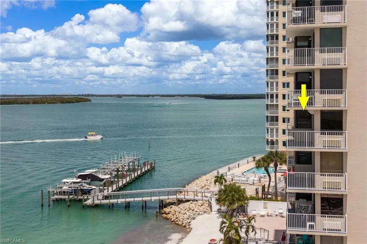 Direct waterfront views from the property