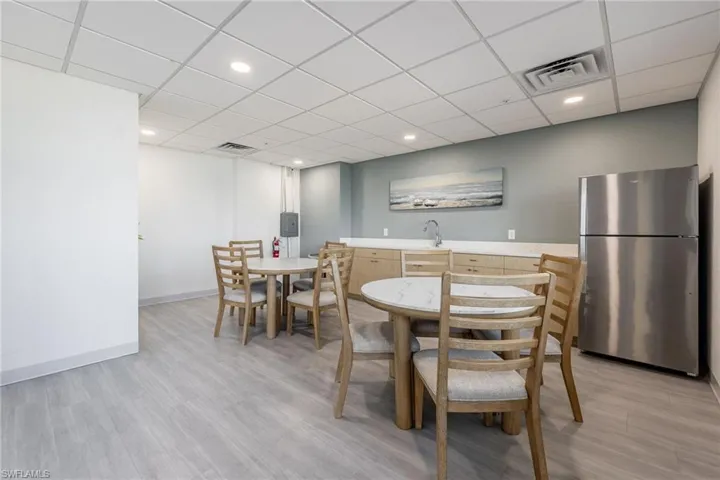 Community dining area for gatherings and entertaining