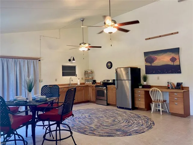 The kitchen area could easily be expanded or a large island added.