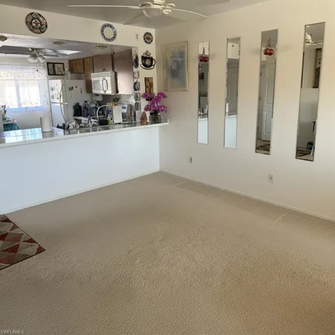 Living room featuring a dining space