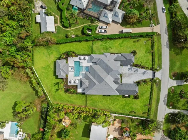 Birds eye view of property