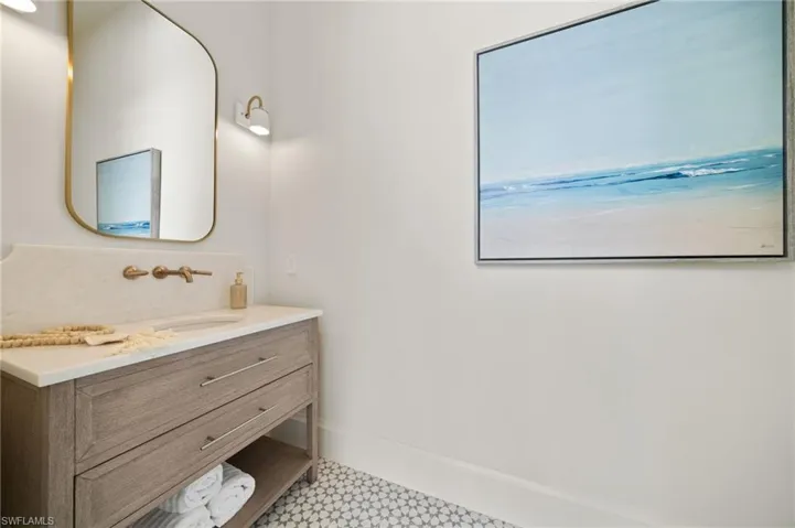 Dedicated separate pool bathroom