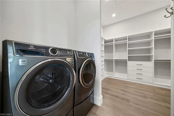 In the primary suite (second laundry room)
