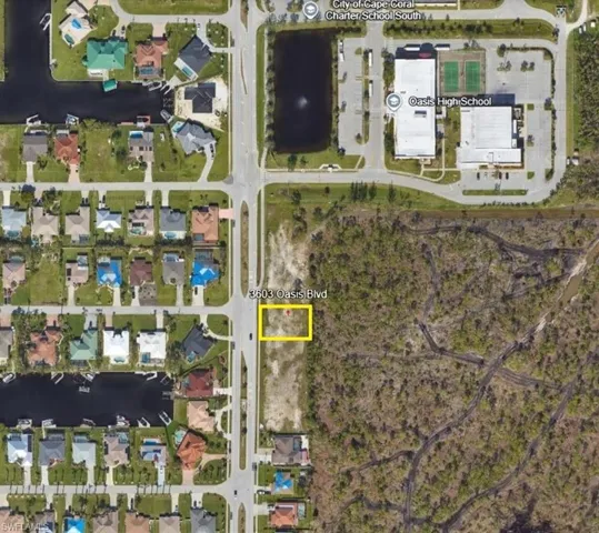 Aerial view of property