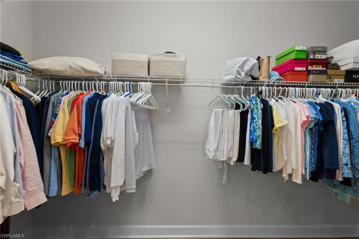 View of spacious closet