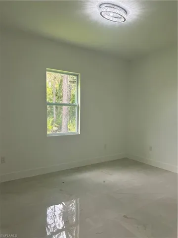 View of tiled spare room