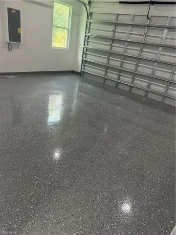 Garage with electric panel