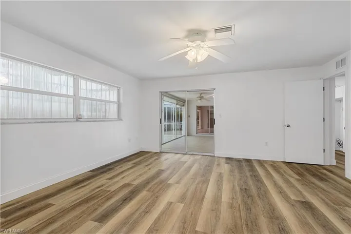 Plenty of room for a King size bed and connection to the pool area
