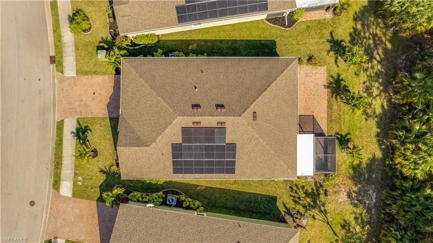 View from above of property