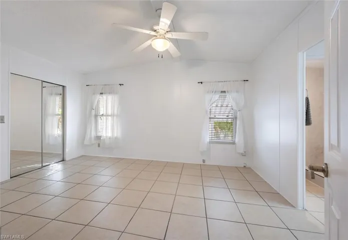 Freshly painted master bedroom
