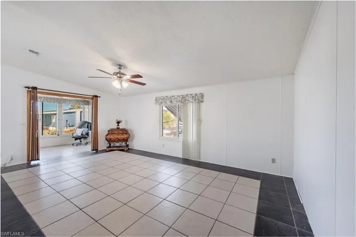 Spacious tiled  Living Room