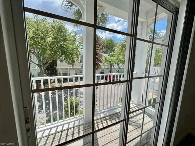 view of balcony in bedroom