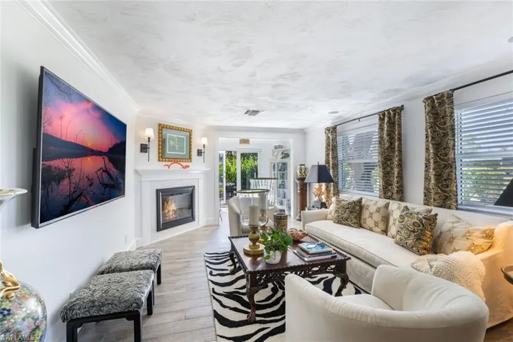 Wood burning fireplace