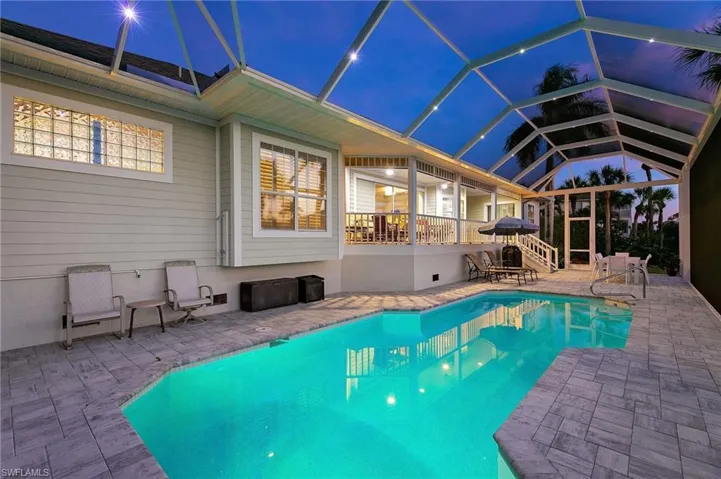Evenings take on a special sort of magic in this enchanting home.