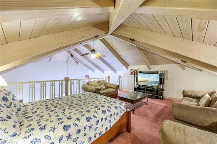 Loft overlooks the main living area.