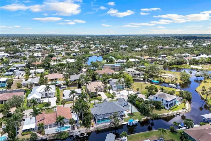 Aerial view of home.