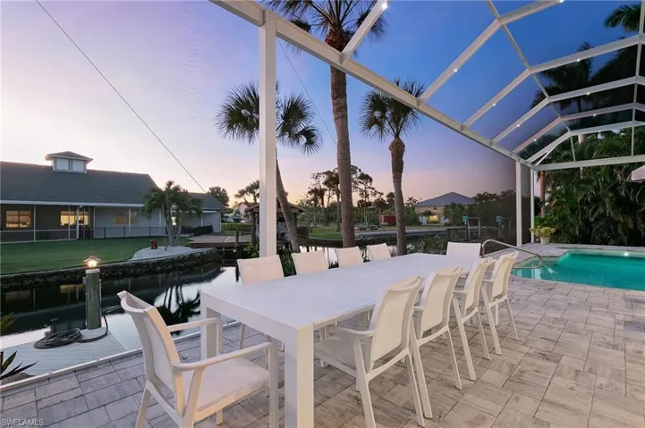 Entertain while admiring breathtaking sunsets.
