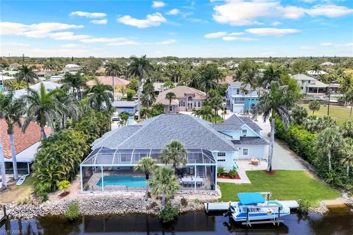 Aerial view of the home...Downtown Bonita is in the distance.