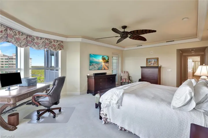 Expansive Primary Bedroom with room for desk