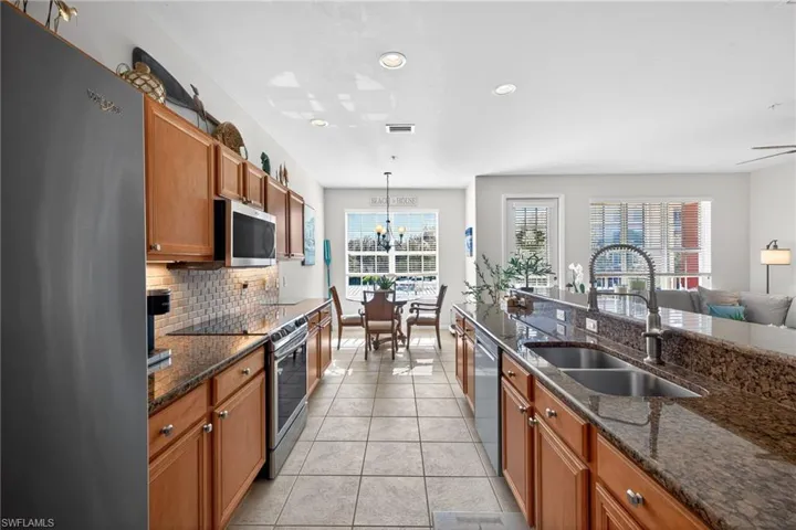 Bright open remodeled kitchen.