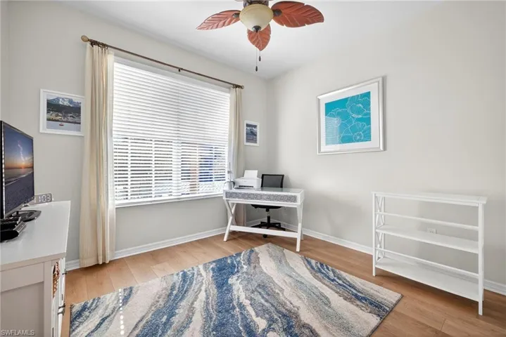 Third bedroom with closet perfect for an office.