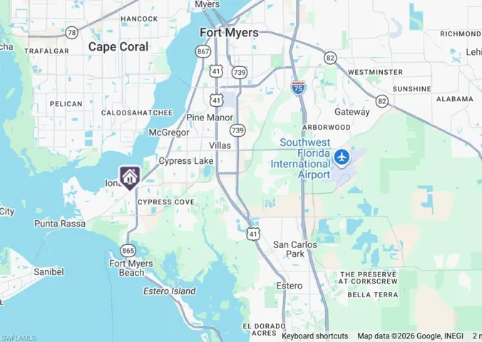 20 Minute drive to Downtown Fort Myers Historic District, Restaurant and Shops.