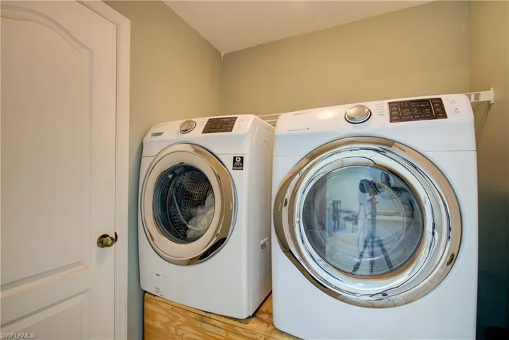 The full size washer & dryer will stay with the sale of the property