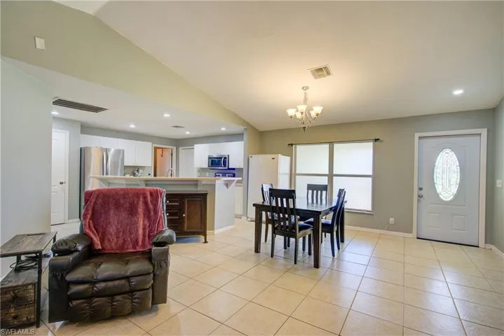 The vaulted ceilings expand your living space