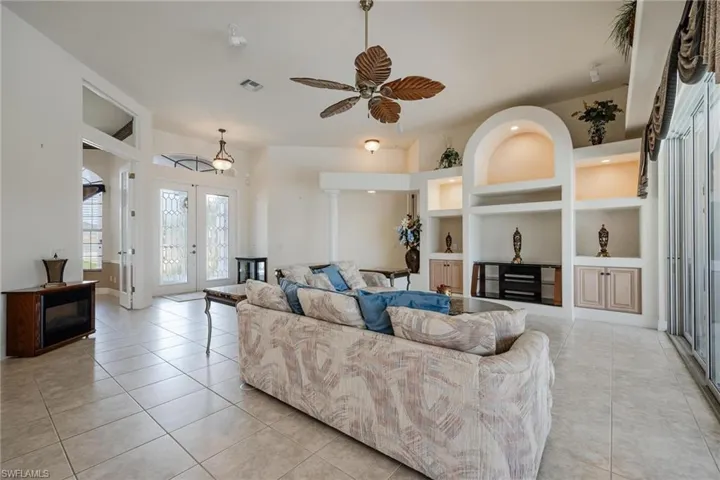 Living Room with Built-ins