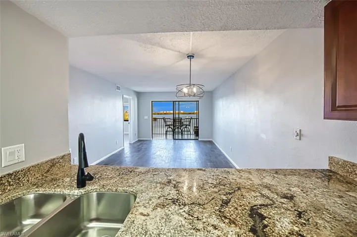 View over sink