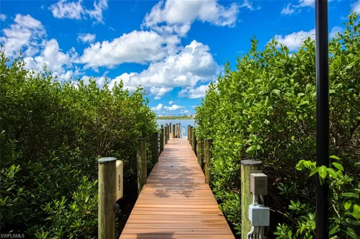 Walkway to docks