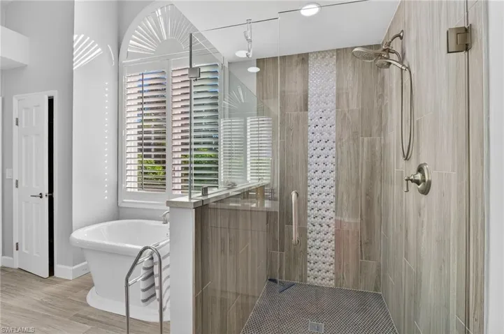 The large, tiled shower is ideal after all your recreational activities at Pelican Landing