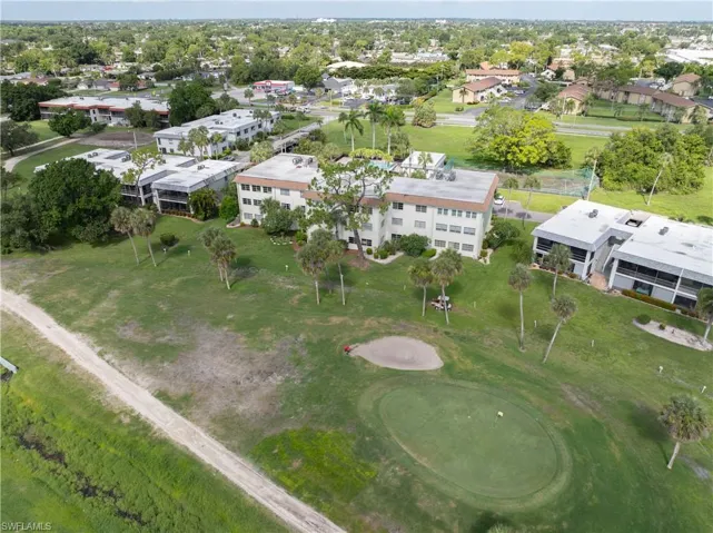 Bird's eye view of a local golf course