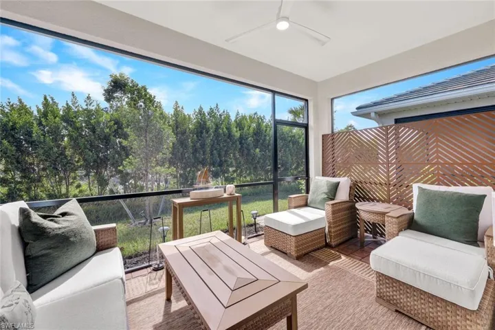 Screened patio