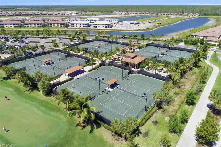 Eight Har-Tru Tennis Courts.