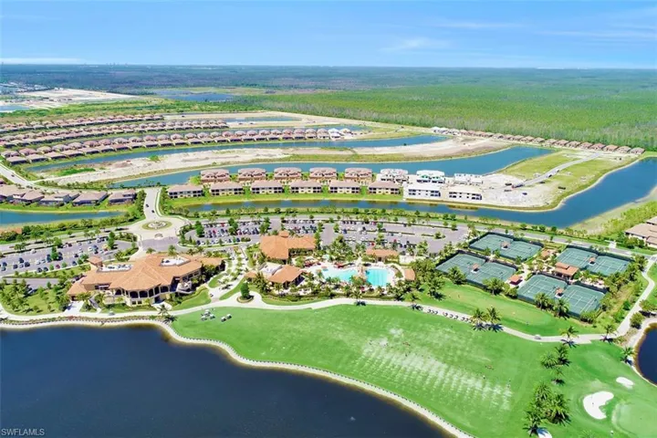 Aerial view of Amenities Center