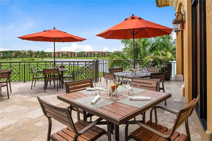 Outdoor Clubhouse seating.