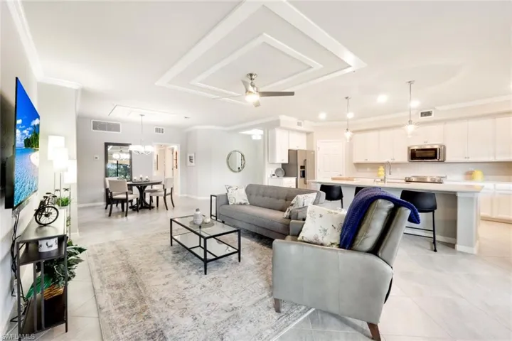 Enter into the Open Concept Living Area.