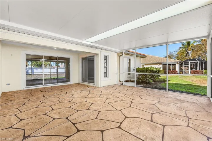 Custom extended Lanai.