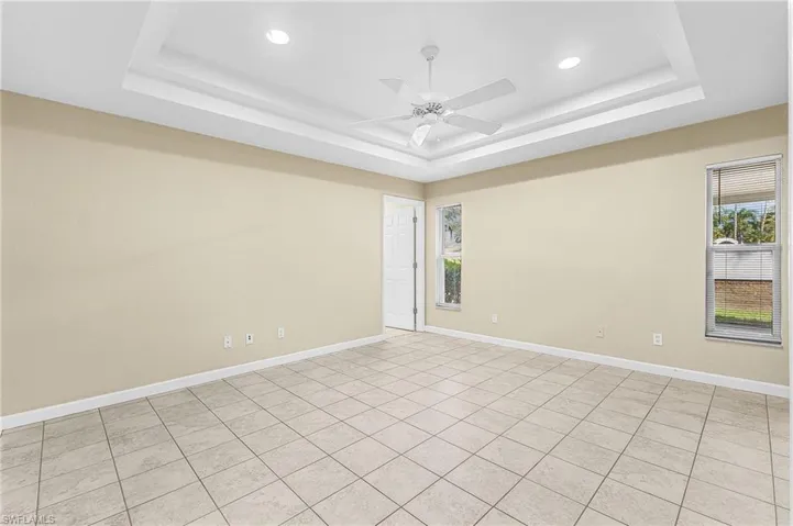Primary bedroom with Lanai access.