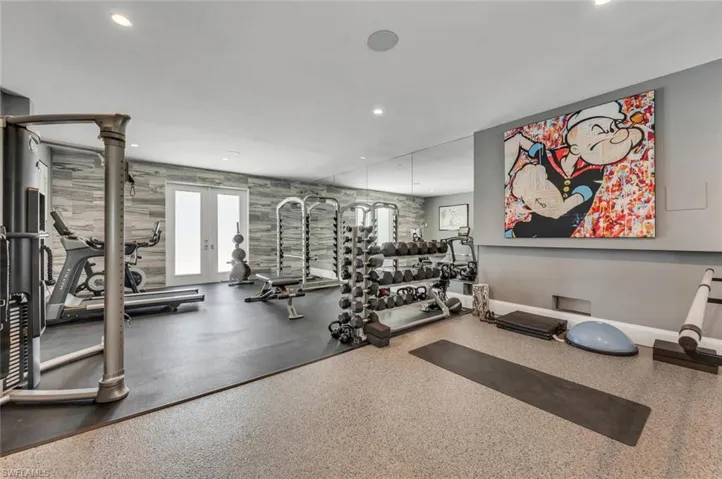Fully equipped gym