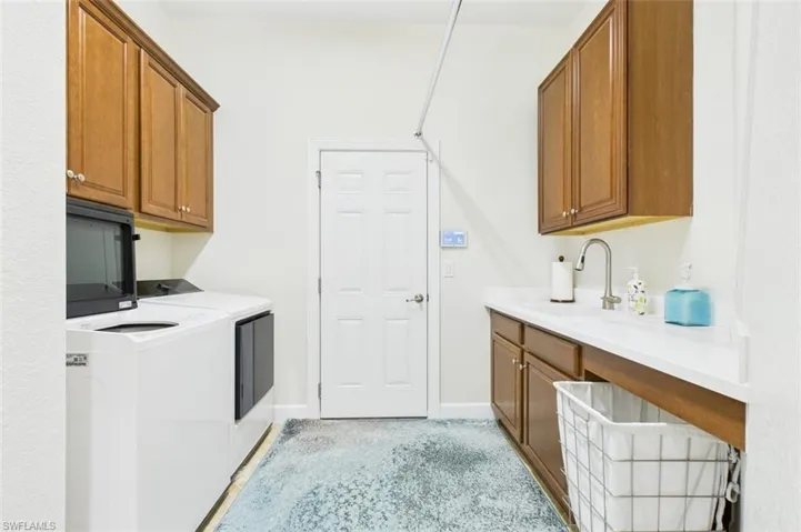 Inside laundry room