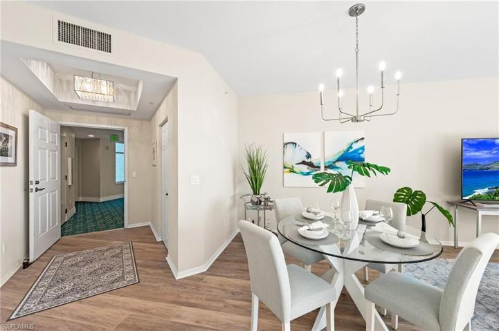 Dining area is an Option for the Living Room or the Den
