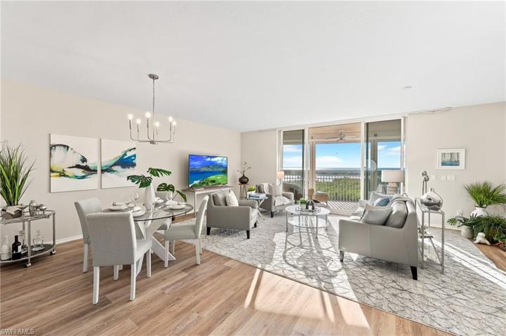 Large main living space overlooks stunning Bay views