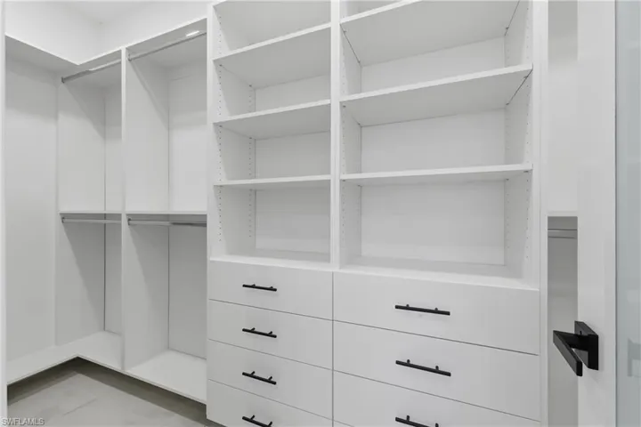 View of spacious closet