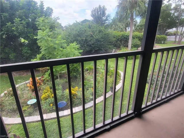 View of Butterfly garden and private green space