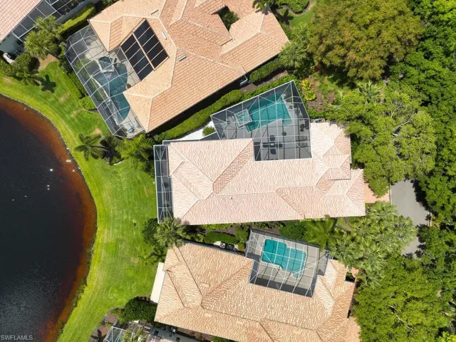 Aerial view of the home.
