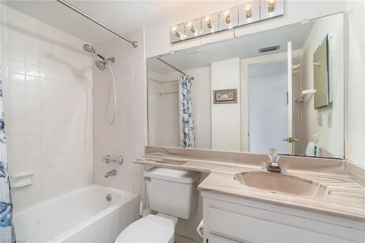 Guest bath is full bath