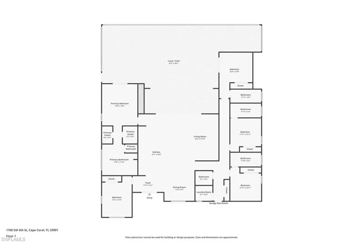 View of floor plan / room layout